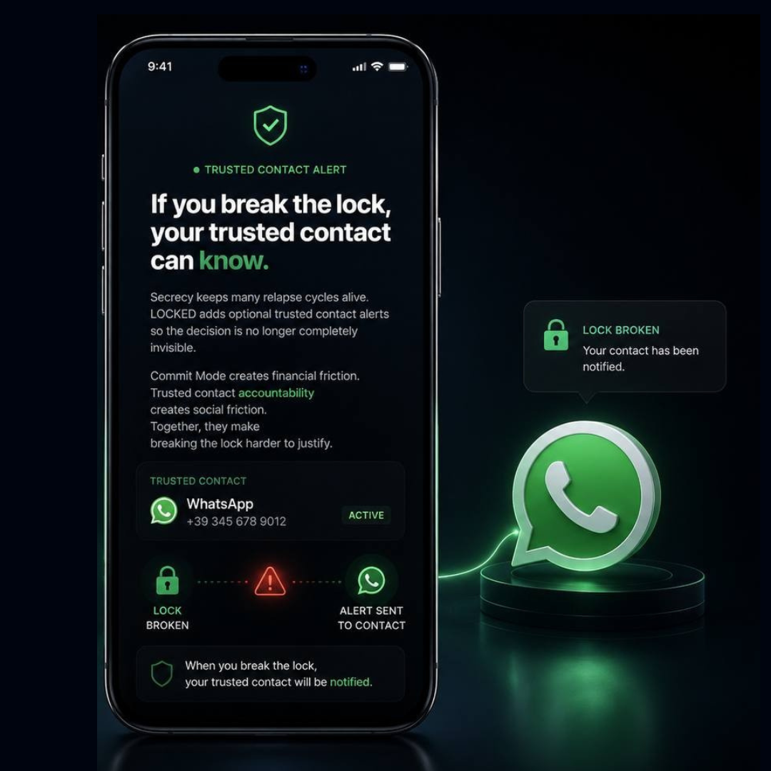 Trusted contact alert for accountability